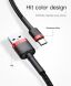 Кабель Baseus Cafule USB to Type-C (3A, 2m) CATKLF-CG1 - Black / Grey (896520B). Фото 14 з 18