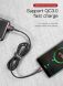 Кабель Baseus Cafule USB to Type-C (3A, 2m) CATKLF-CG1 - Black / Grey (896520B). Фото 9 з 18