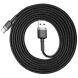 Кабель Baseus Cafule USB to Type-C (3A, 2m) CATKLF-CG1 - Black / Grey (896520B). Фото 5 з 18