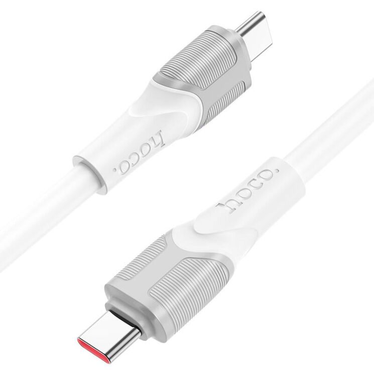Кабель Hoco X106 Type-C to Type-C (240W, 2m) - White: фото 2 из 7