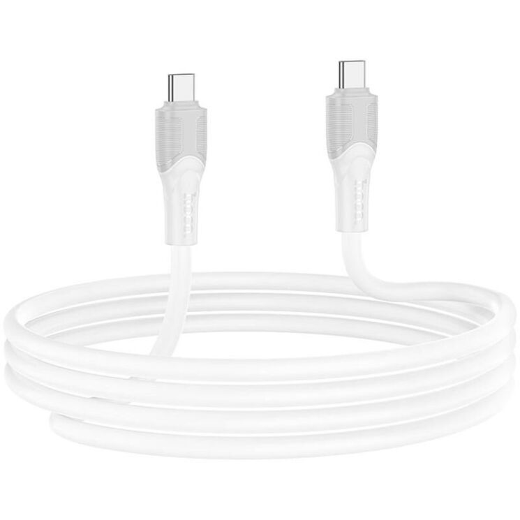 Кабель Hoco X106 Type-C to Type-C (240W, 2m) - White: фото 4 из 7
