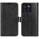 Классический чехол-книжка Deexe Wallet Style для Motorola Edge 70 Max - Black (435517B). Фото 1 из 8