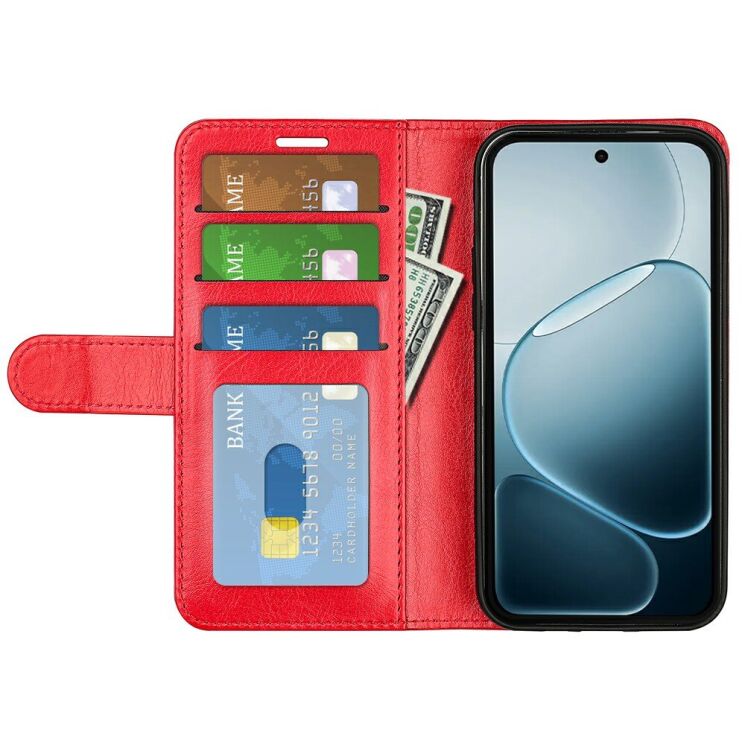 Класичний чохол-книжка Deexe Wallet Style для OPPO A6 Pro - Red: фото 2 з 6