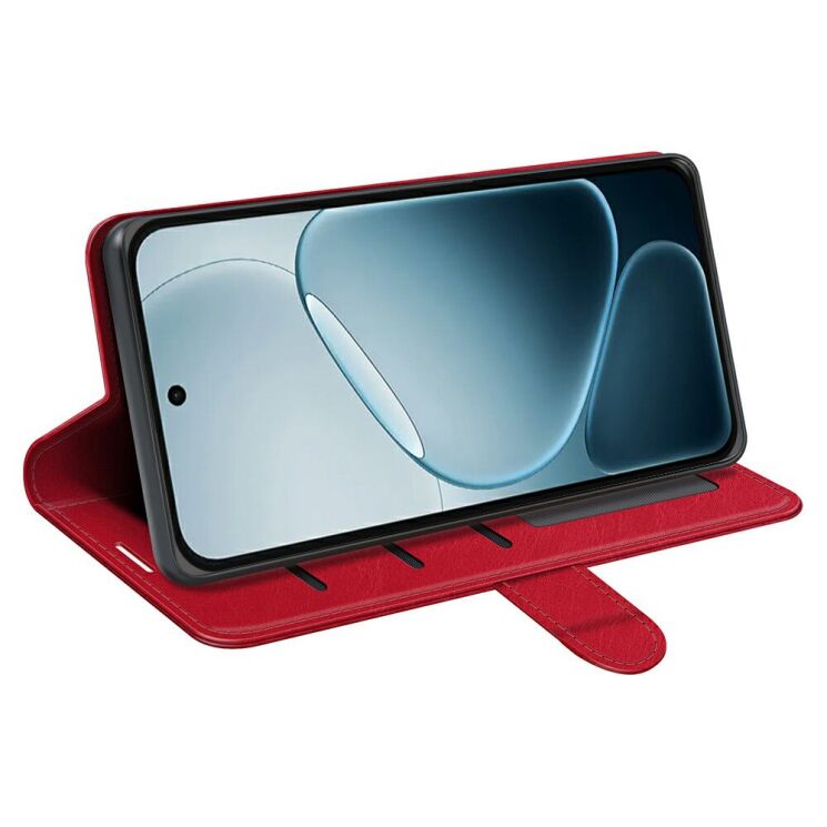 Класичний чохол-книжка Deexe Wallet Style для OPPO A6 Pro - Red: фото 3 з 6