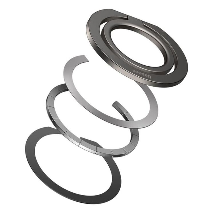 Кольцо-держатель для смартфона Baseus Halo Series (SUCH0000) - Grey: фото 5 из 15