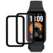 Комплект защитных пленок Deexe Protector Film для Xiaomi Smart Band 11 Active - Black (229603B). Фото 1 из 6