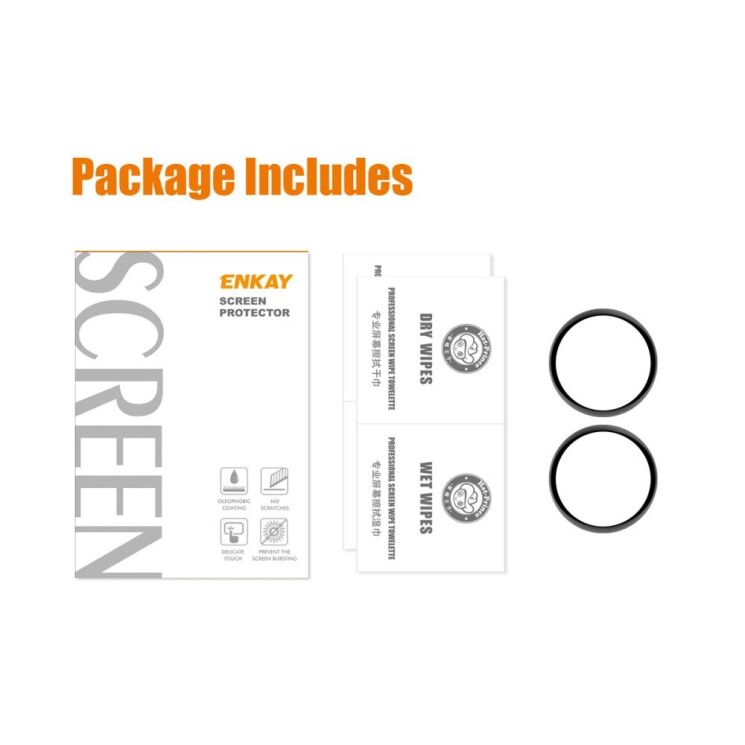 Комплект захисних плівок ENKAY Protector Film для Samsung Galaxy Watch 5 (40mm) - Black: фото 7 з 8