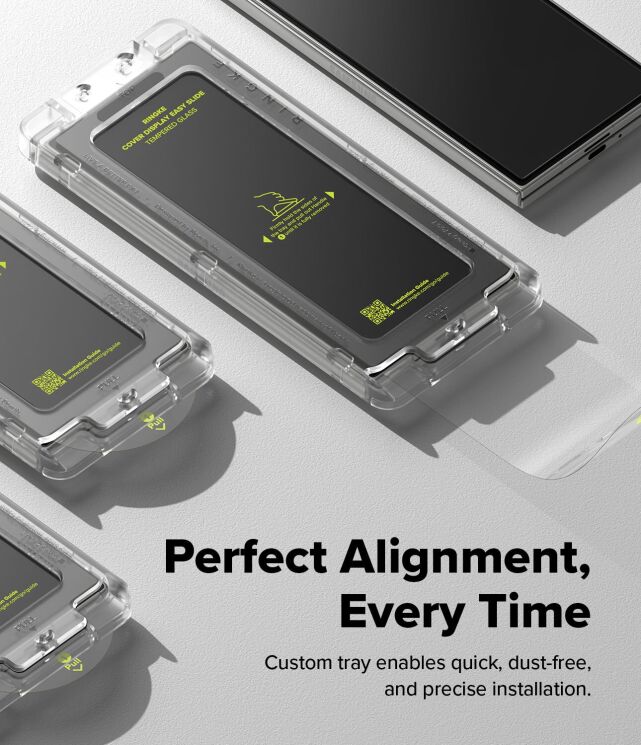 Комплект захисних стекол (2шт) Ringke Easy Slide Tempered Glass для Samsung Galaxy Fold 7 (8800293855460) - Clear: фото 7 з 20