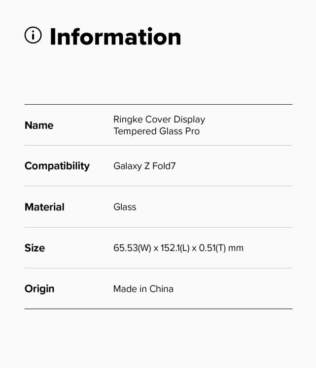 Комплект захисних стекол (2шт) Ringke Easy Slide Tempered Glass для Samsung Galaxy Fold 7 (8800293855460) - Clear: фото 20 з 20