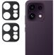 Комплект защитных стекол на заднюю камеру Deexe Black Lens Protector для OPPO Reno 16 F/FS - Black (413427B). Фото 1 из 6