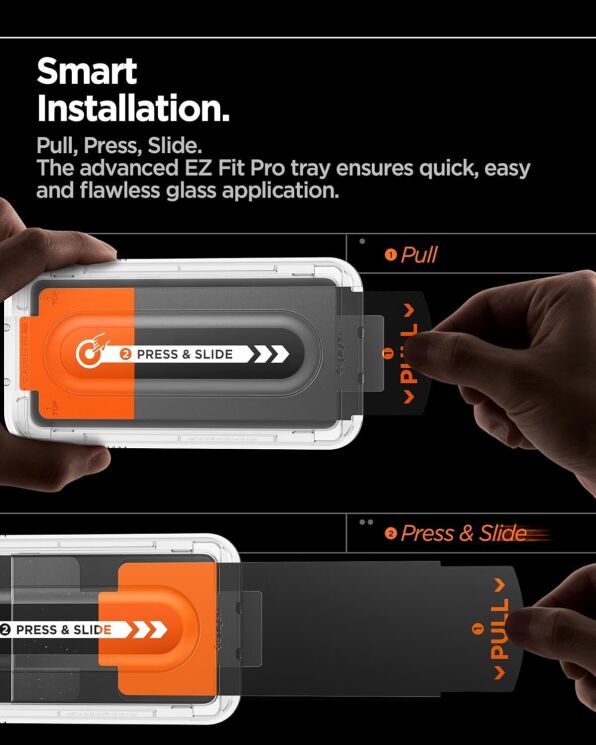 Комплект защитных стекол Spigen (SGP) GLAS.tR EZ Fit Pro Sensor Protected для Samsung Galaxy Fold 7 (AGL09579): фото 8 из 11