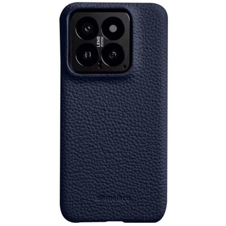 Кожаный чехол MELKCO Leather Case для Xiaomi 14 - Dark Blue: фото 1 из 11