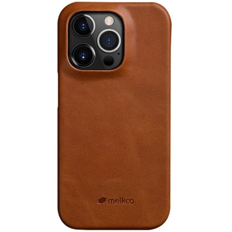 Кожаный чехол MELKCO Regal Snap для Apple iPhone 15 Pro Max - Brown: фото 1 из 8