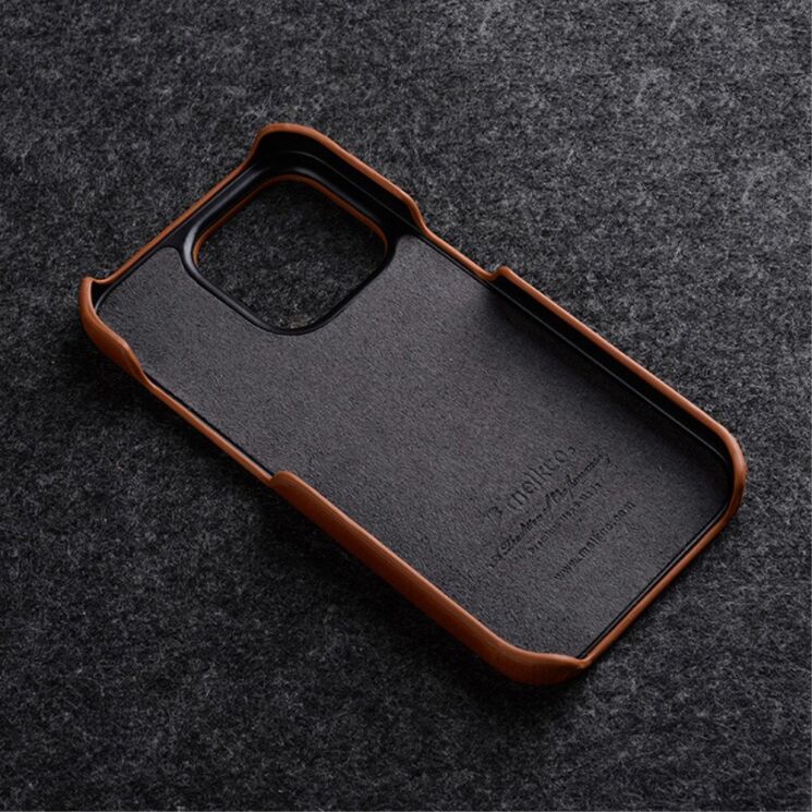 Кожаный чехол MELKCO Regal Snap для Apple iPhone 15 Pro Max - Brown: фото 5 из 8
