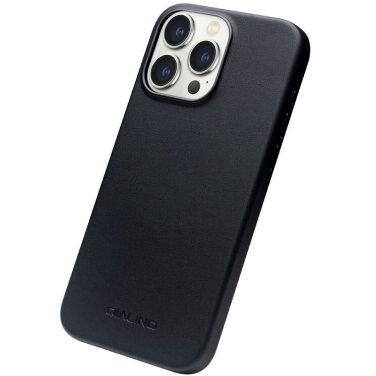 Защитный чехол QIALINO Classic Cover (with MagSafe Support) для Apple iPhone 15 Pro Max - Black: фото 4 из 7