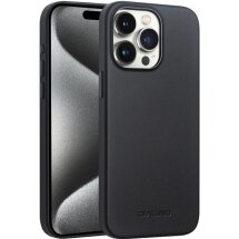 Защитный чехол QIALINO Classic Cover (with MagSafe Support) для Apple iPhone 15 Pro Max - Black: фото 1 из 7