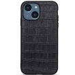 Кожаный чехол UniCase Croco Skin для Apple iPhone 15 - Black (329505B)
