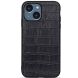 Кожаный чехол UniCase Croco Skin для Apple iPhone 15 - Black (329505B). Фото 1 из 3