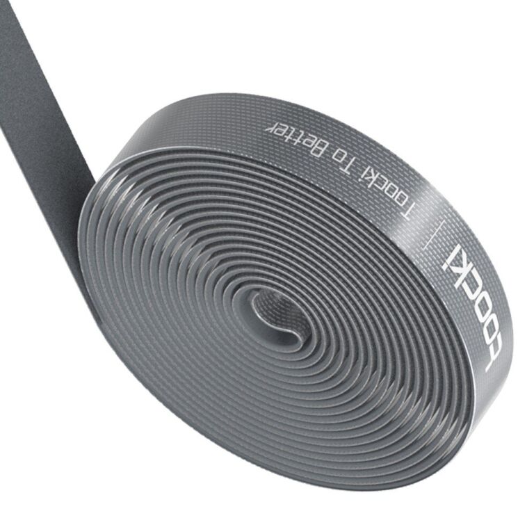 Органайзер для кабелю TOOCKI TQ-LX01 Magic Tape (3m) - Grey: фото 1 з 5