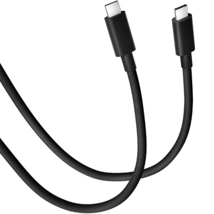 Оригинальный кабель Xiaomi Braided Type-C to Type-C (6A, 240W, 1m) BHR087BGL - Black: фото 2 из 8