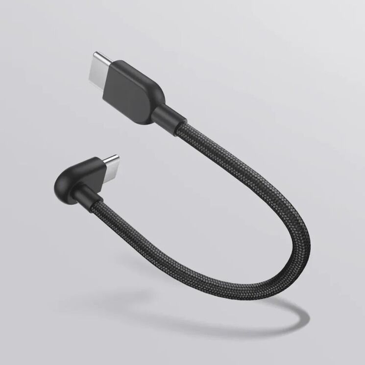 Оригинальный кабель Xiaomi Type-C to Type-C (3A, 60W, 0.1m) BHR08W0GL - Black (981963B) Оригинальный кабель Xiaomi Type-C to Type-C (3A, 60W, 0.1m) BHR08W0GL - Black: фото 5 из 6