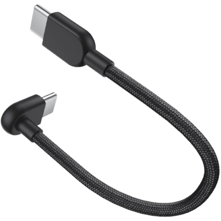Оригинальный кабель Xiaomi Type-C to Type-C (3A, 60W, 0.1m) BHR08W0GL - Black (981963B) Оригинальный кабель Xiaomi Type-C to Type-C (3A, 60W, 0.1m) BHR08W0GL - Black: фото 2 из 6