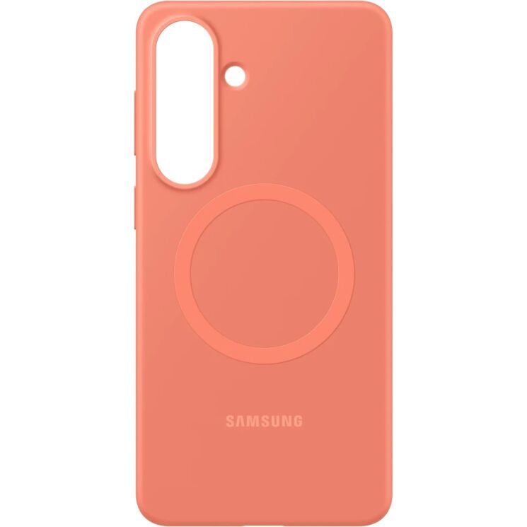 Оригинальный силиконовый чехол Silicone Magnet для Samsung Galaxy S26 Plus (S947) EF-ES947COEGWW - Coralred: фото 4 из 5