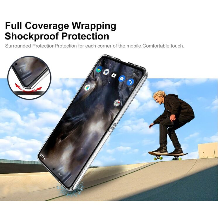 Пластиковий чохол IMAK Crystal II Pro (FF) для Samsung Galaxy Flip 7 - Transparent: фото 5 з 8