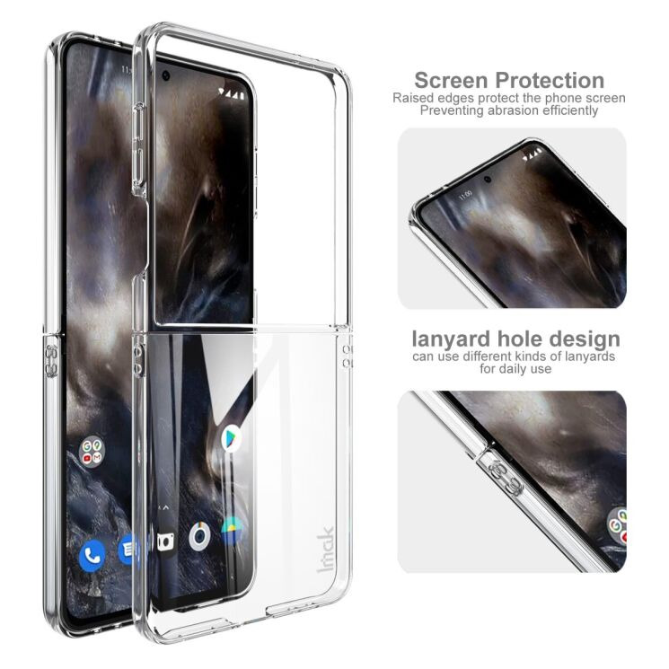 Пластиковий чохол IMAK Crystal II Pro (FF) для Samsung Galaxy Flip 7 - Transparent: фото 6 з 8
