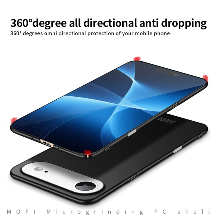Пластиковый чехол MOFI Slim Shield для Apple iPhone 17 Air - Black: фото 7 из 9