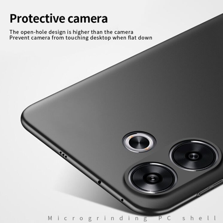 Пластиковый чехол MOFI Slim Shield для Xiaomi Poco F6 - Black: фото 4 из 9