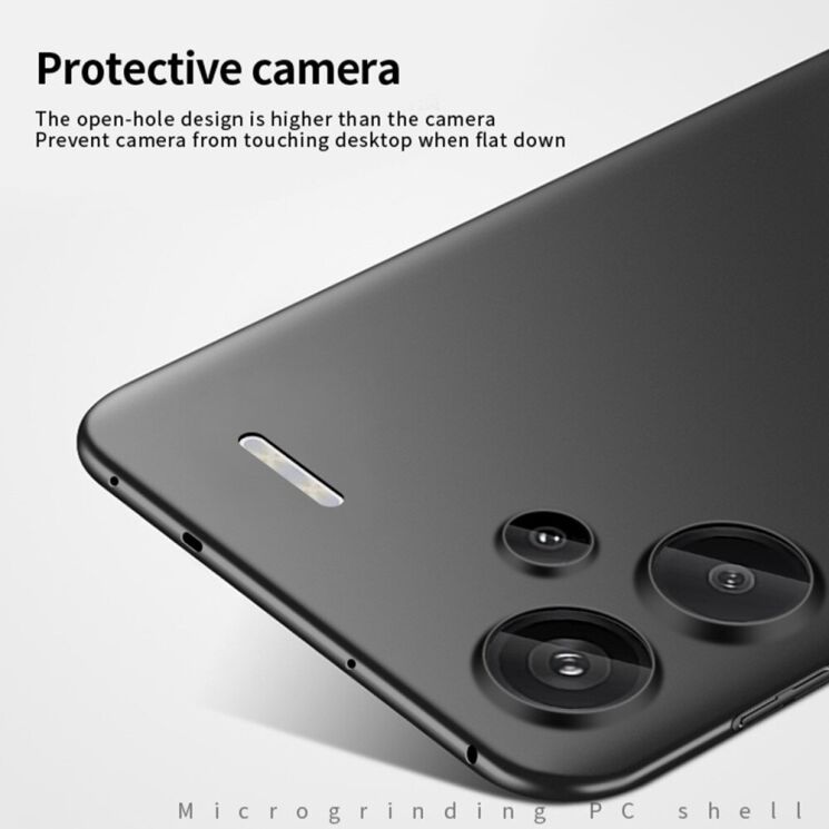 Пластиковый чехол MOFI Slim Shield для Xiaomi Redmi Note 13 Pro+ - Black: фото 4 из 9