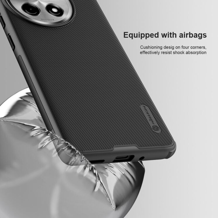 Пластиковый чехол NILLKIN Frosted Shield Pro Magnetic для OnePlus Ace 3 Pro - Black: фото 14 из 20
