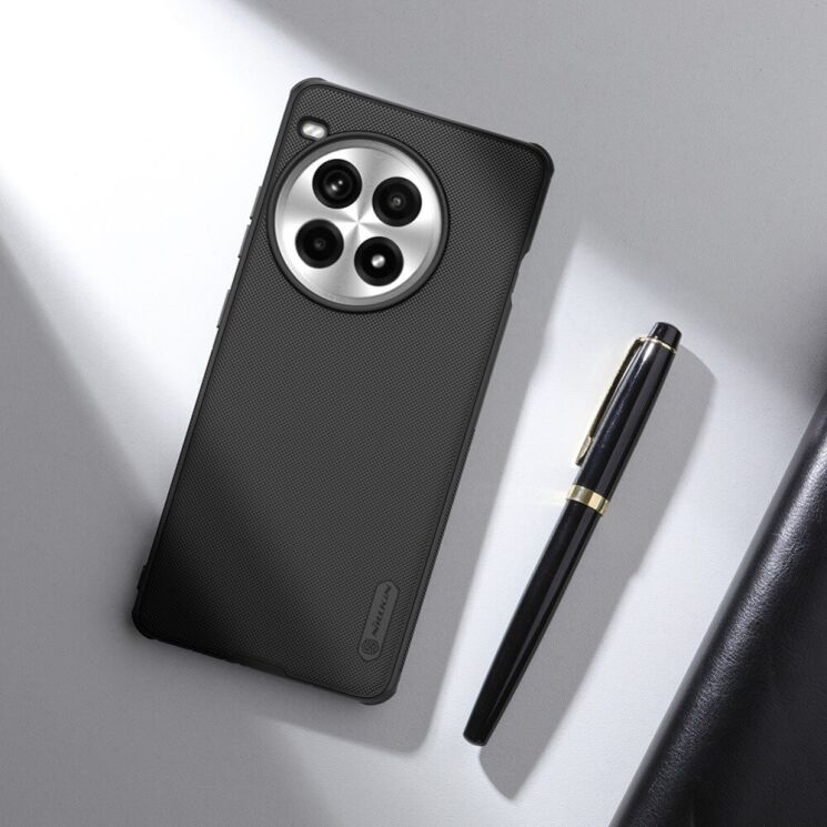 Пластиковый чехол NILLKIN Frosted Shield Pro Magnetic для OnePlus Ace 3 Pro - Black: фото 17 из 20