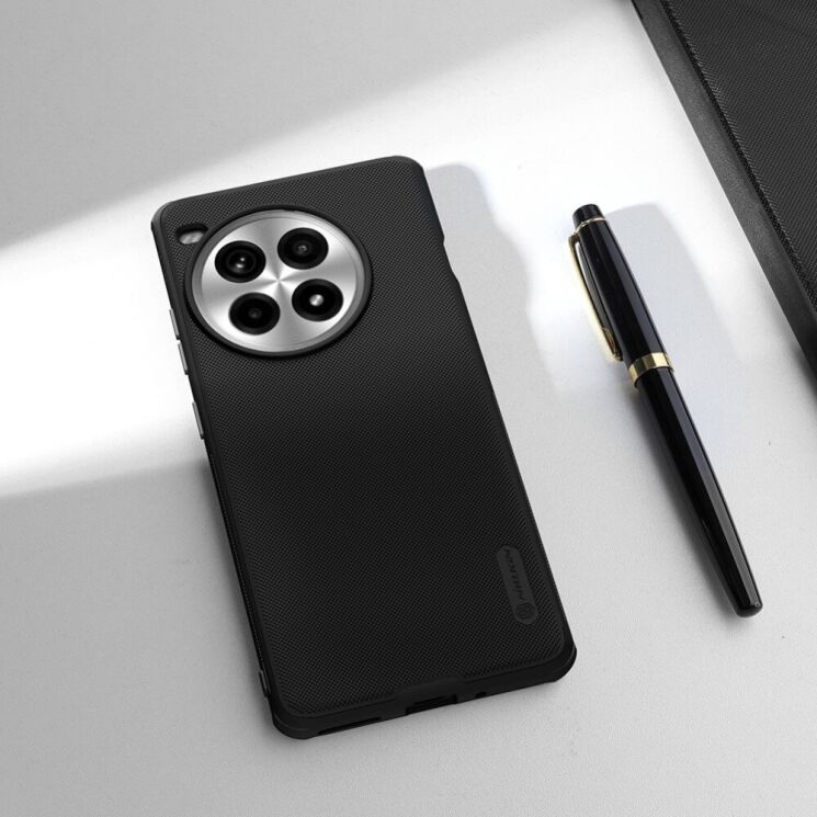 Пластиковый чехол NILLKIN Frosted Shield Pro Magnetic для OnePlus Ace 3 Pro - Black: фото 18 из 20