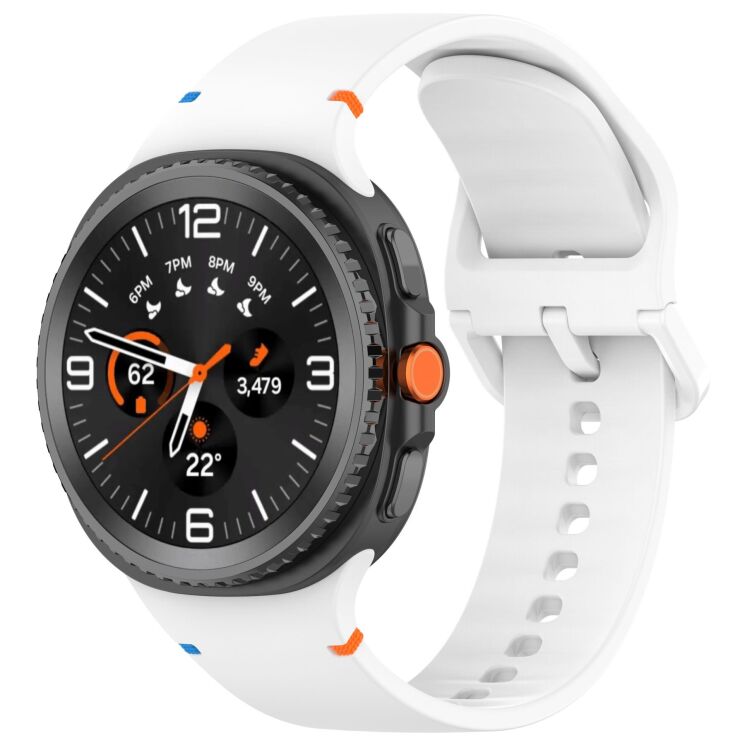 Ремінець ArmorStandart Soft Silicone (S/M) для Samsung Galaxy Watch 8 (40/44mm) / 8 Classic - White: фото 1 з 6