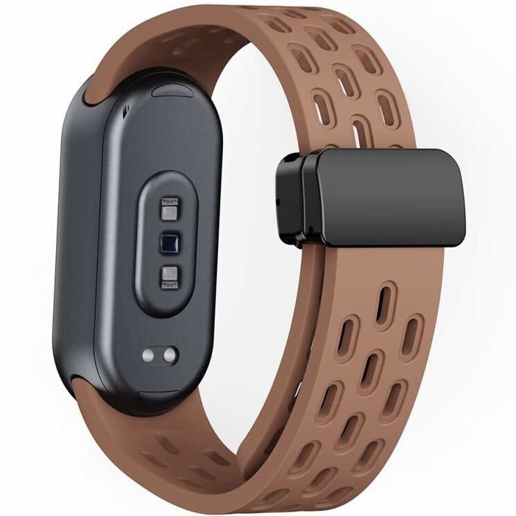 Ремешок Deexe Astra Strap для Xiaomi Mi Smart Band 8 / 9 - Brown: фото 1 из 9