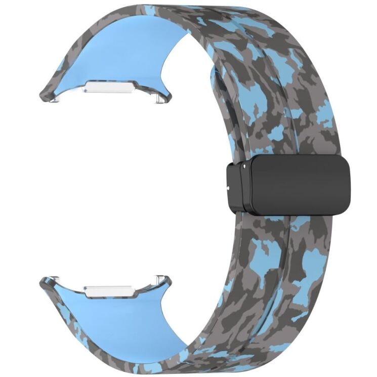 Ремешок Deexe Camouflage Pattern для Samsung Galaxy Watch Ultra (47mm) - Cyan: фото 2 из 6