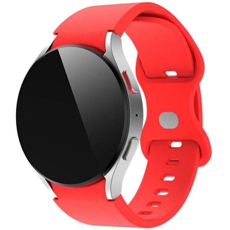 Ремінець Deexe Color Strap для годинників з шириною кріплення 20мм - Red: фото 1 з 4