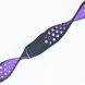 Ремінець Deexe Dot Color для Samsung Watch Active / Active 2 40mm / Active 2 44mm - Black / Purple (223104J). Фото 2 з 5