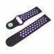Ремінець Deexe Dot Color для Samsung Watch Active / Active 2 40mm / Active 2 44mm - Black / Purple (223104J). Фото 4 з 5
