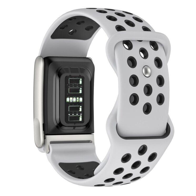 Ремінець Deexe Dot Style для WHOOP MG - Grey / Black: фото 3 з 3