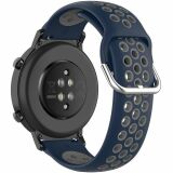 Ремінець Deexe Dual Color для годинників з шириною кріплення 20мм - Dark Blue / Grey (895402F)