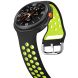 Ремешок Deexe Dual Color для Samsung Galaxy Watch 8 (40/44mm) / 8 Classic - Black / Green (384186BG). Фото 4 из 6