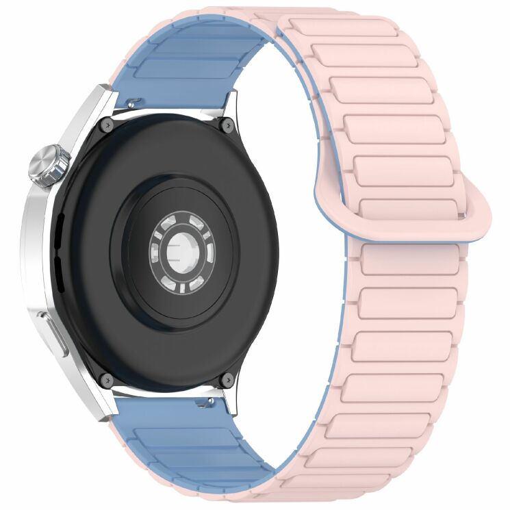 Ремешок Deexe Flexible Fit для часов с шириной крепления 20 мм - Pink / Blue: фото 1 из 9