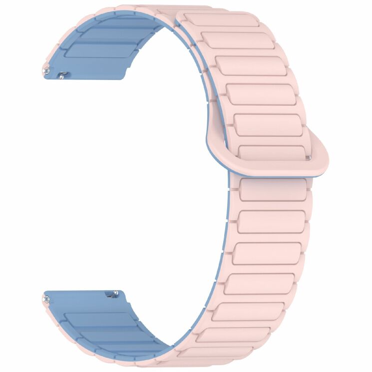 Ремешок Deexe Flexible Fit для часов с шириной крепления 20 мм - Pink / Blue: фото 3 из 9