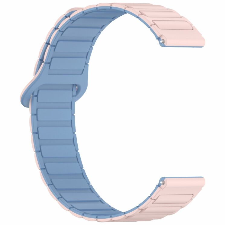 Ремешок Deexe Flexible Fit для часов с шириной крепления 20 мм - Pink / Blue: фото 4 из 9