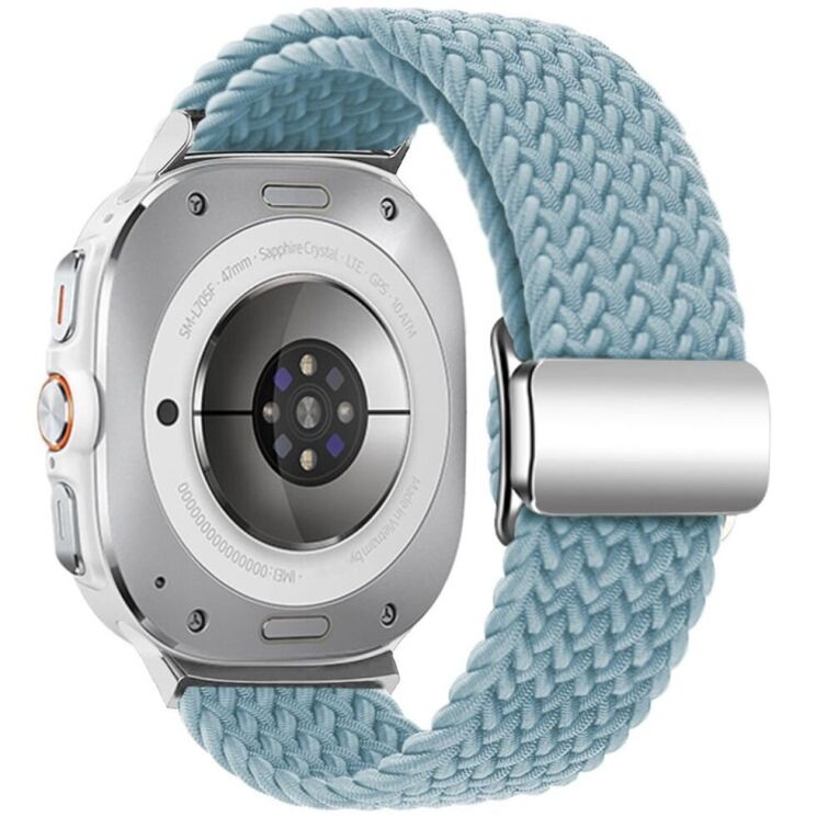 Ремешок Deexe Knitted Strap для Samsung Galaxy Watch Ultra (47mm) - Rock Blue: фото 1 из 5