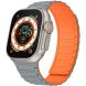Ремінець Deexe Magnetic Band для Apple Watch 46 / 45 / 44 / SE 44 / 42 (Series 1-3) / Ultra / Ultra 2 / Ultra 3 - Grey / Orange (251890HO). Фото 3 з 4