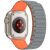 Ремінець Deexe Magnetic Band для Apple Watch 46 / 45 / 44 / SE 44 / 42 (Series 1-3) / Ultra / Ultra 2 - Grey / Orange: фото 1 з 4